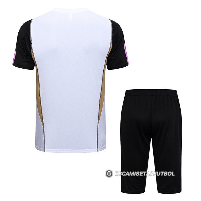 Chandal del Real Madrid Manga Corta 23-24 Blanco - Pantalon Corto